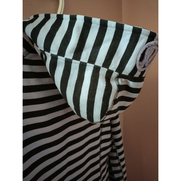 Lululemon Athletica Scuba Sea Stripe Fleece Hoodie Size 8 - Picture 9 of 12